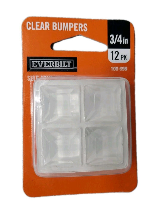 Everbilt Clear Bumpers 3/4" 12 Pack