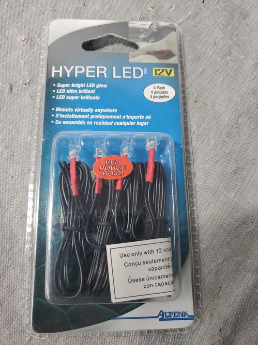 Hyper Led 4 Pack 12 V Double Sided Tape 1m Hook Up Wire