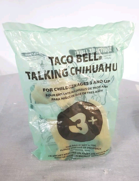 taco bell talking chihuahua plush