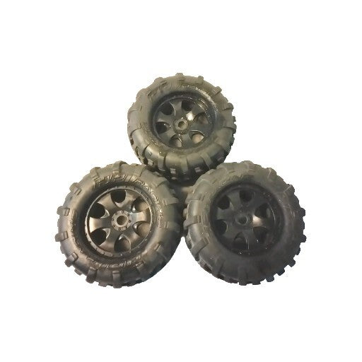 RC HPI Tires And Rims 3pcs 1/8  Nitro