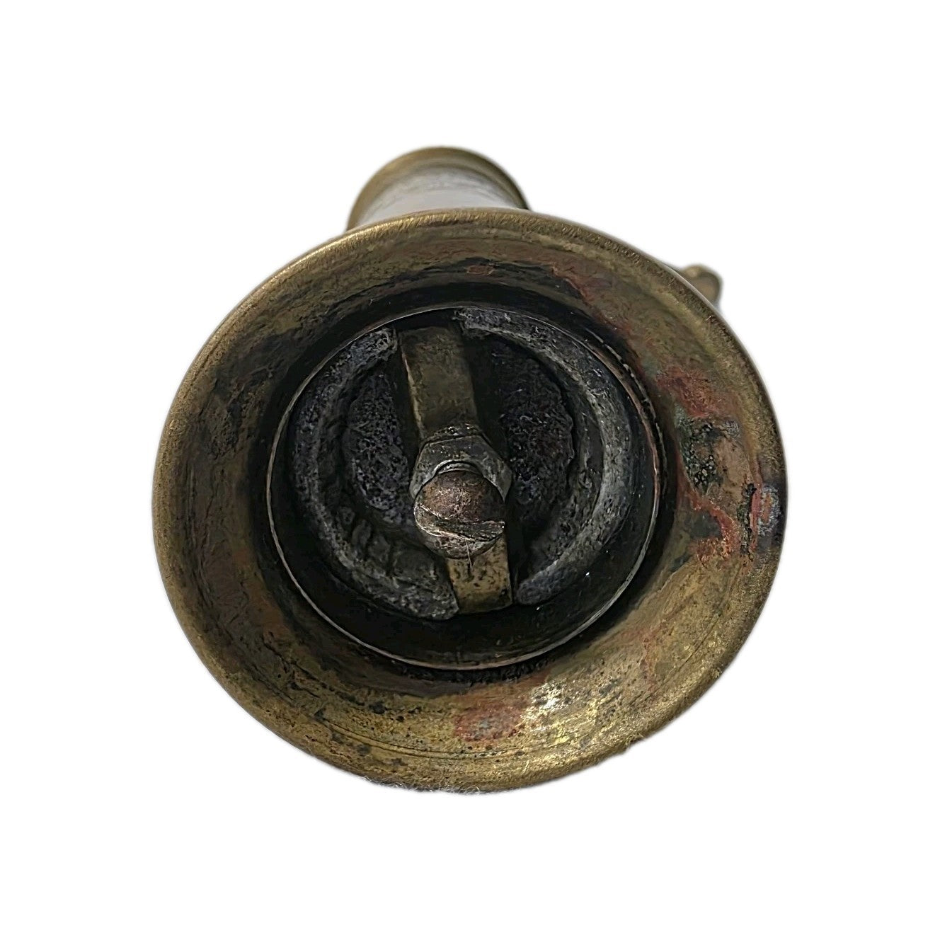 Vintage Atlas pepper mill made in greece brass Amazing Patina