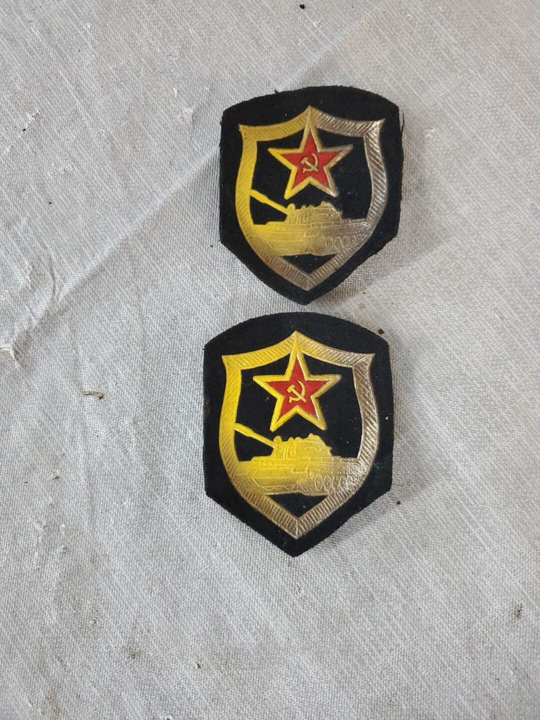 Vintage USSR Soviet Army Uniform Patch Lot Of 2