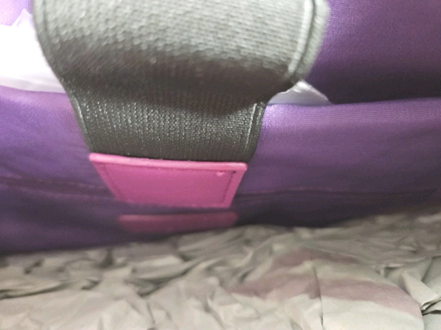 NEW - Olbali Vegan Leather Purple Brief Bag / Laptop Carrying Tote W/ Dust Bag