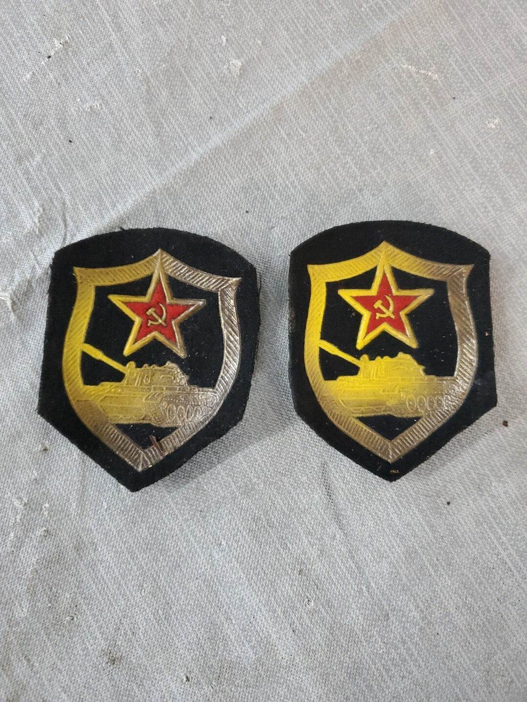 Vintage USSR Soviet Army Uniform Patch Lot Of 2