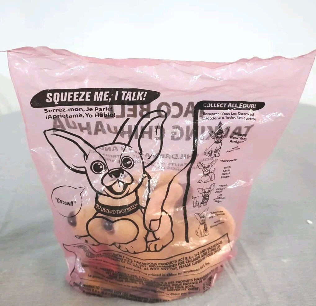 taco bell talking chihuahua plush