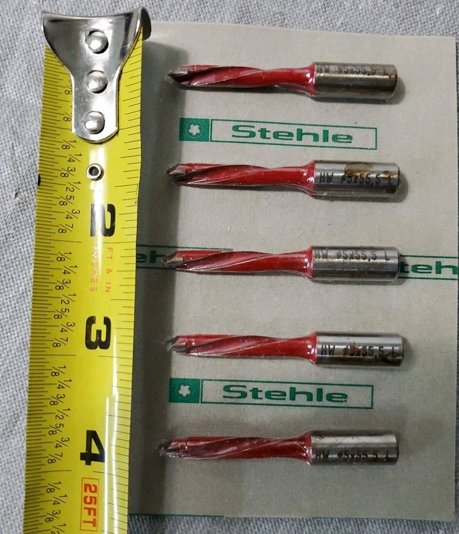 Stehle Wood Working Drill Bits New Part# 060-11473 5 Pack