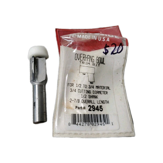 Whiteside Overhang Bowl Trim Bit Part 2945