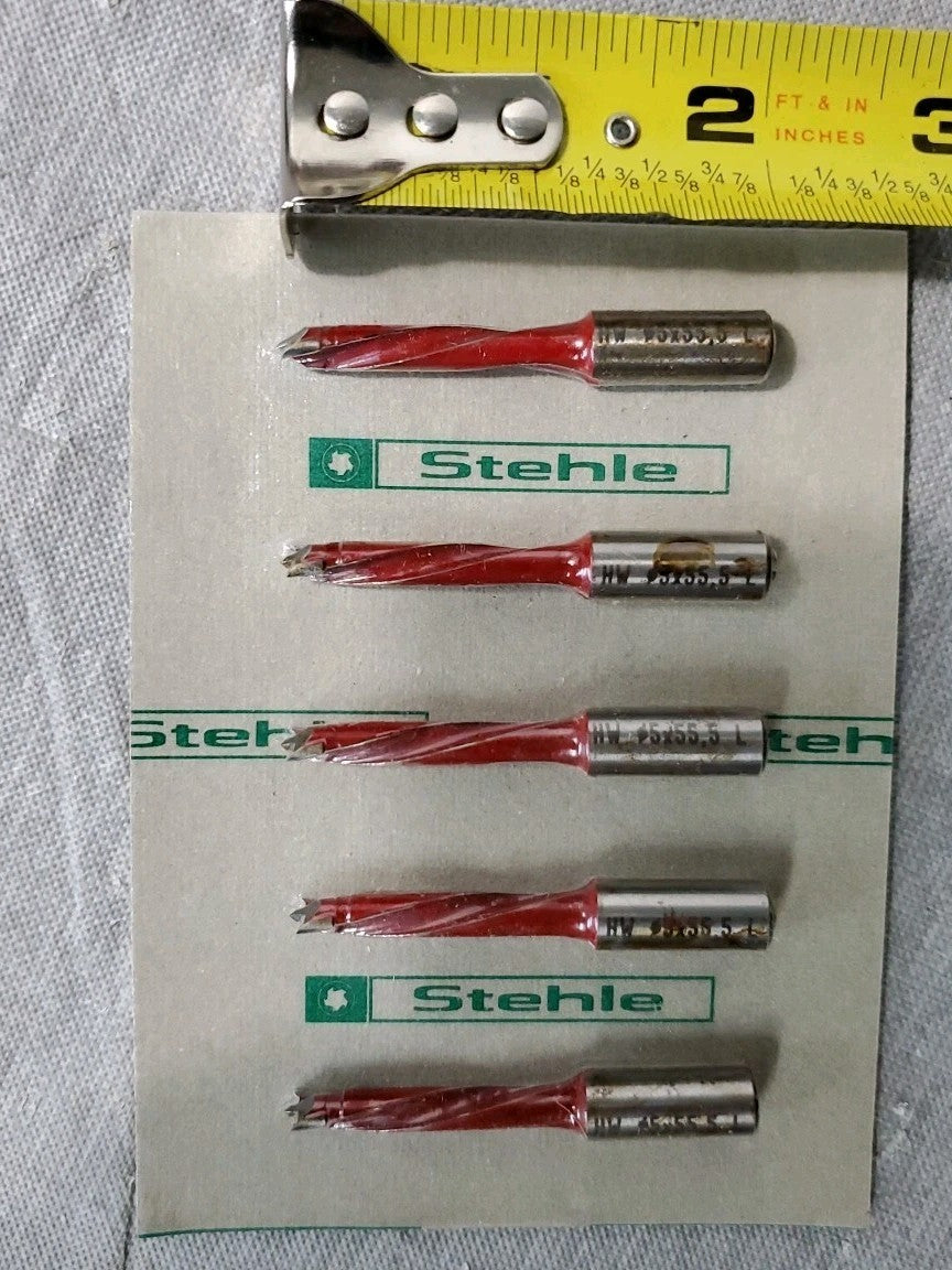 Stehle Wood Working Drill Bits New Part# 060-11473 5 Pack